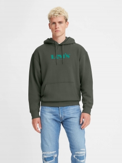 LEVIS T2 RELAXED GRAPHIC HOODIE - Grn