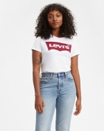 LEVIS THE PERFECT TEE - LARGE BATWING WHITE T-SHIRT