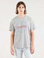 LEVIS SS RELAXED FIT TEE - SSNL MV LOGO MIDTONE HEATHER GREY