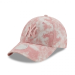 NEW ERA New York Yankees Tie Dye Womens Pink 9FORTY Cap
