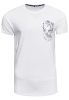 RUSTY NEAL T-Shirt Basic Rundhals Front & Back Print Snake