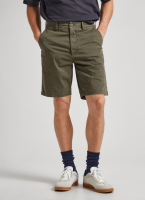 Pepe Jeans SHORTS CHINOHOSE REGULAR FIT Military Green