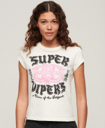 Superdry Verziertes T-Shirt mit Poster-Print und Flgelrmeln