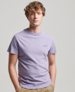 Superdry Essential T-Shirt Aus Bio-Baumwolle Mit Logo Zartlila Meliert