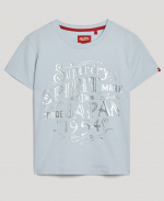 Superdry Figurbetontes Workwear T-Shirt Mit Folien-Print
