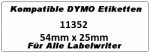 Kompatible Dymo Etiketten 11352 x 6 Rollen
